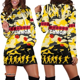 Richmond Tigers Women's Hoodie Dress Anzac Day Country Style 06