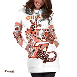 Giants Women's Hoodie Dress Simple Indigenous