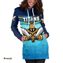 Gold Coast Women's Hoodie Dress Titans Gladiator