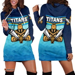 Gold Coast Women's Hoodie Dress Titans Gladiator