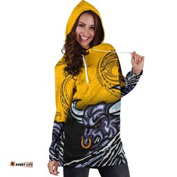 New Zealand Maori Women Hoodie Dress TaranakiBull