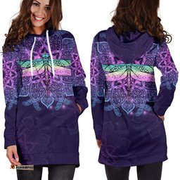 Maori Mandala Dragonfly Hoodie Dress