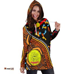 Hoodie Dresses Aboriginal Style & Flag, Dot Painting