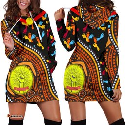 Hoodie Dresses Aboriginal Style & Flag, Dot Painting
