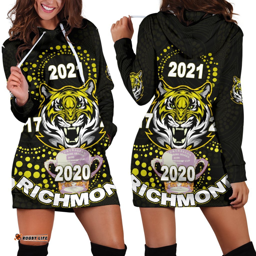 Richmond Premier Women's Hoodie Dress Legendary Tigers Indigenous