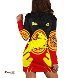 Custom Personalised Rabbitohs Indigenous Hoodie Dress Style Aboriginal Flag