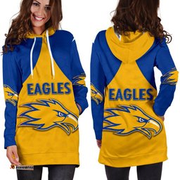 Eagles Hoodie Dress West Coast For Women Gold