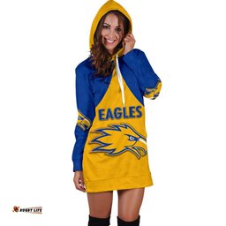 Eagles Hoodie Dress West Coast For Women Gold