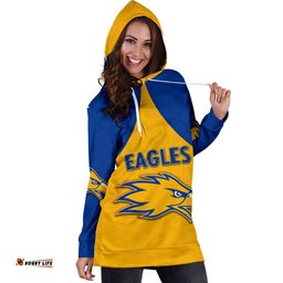 Eagles Hoodie Dress West Coast For Women Gold