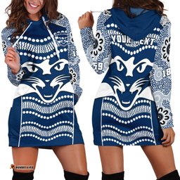 Custom Personalised Cats Football Hoodie Dress Geelong 1859 Indigenous Sporty Version