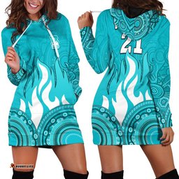 Custom Personalised Brisbane Heat Indigenous Aboriginal Arts Hoodie Dress