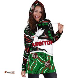 Rabbitohs Women Hoodie Dress Aboriginal
