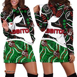Rabbitohs Women Hoodie Dress Aboriginal