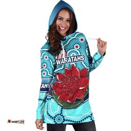 New South Wales Rugby UnionWomen Hoodie Dress Indigenous NSW Waratahs