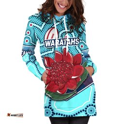 New South Wales Rugby UnionWomen Hoodie Dress Indigenous NSW Waratahs