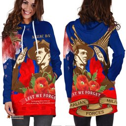 Hoodie Dress- Aanzac Australia Remember Them