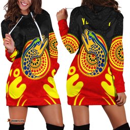 Custom Personalised Eels Indigenous Hoodie Dress Style Aboriginal Flag
