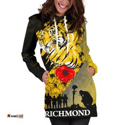 Richmond Tigers Women's Hoodie Dress Lest We Forget