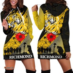 Richmond Tigers Women's Hoodie Dress Lest We Forget