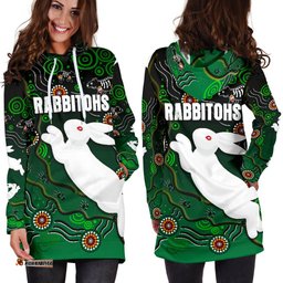 Rabbitohs Women's Hoodie Dress Simple Indigenous