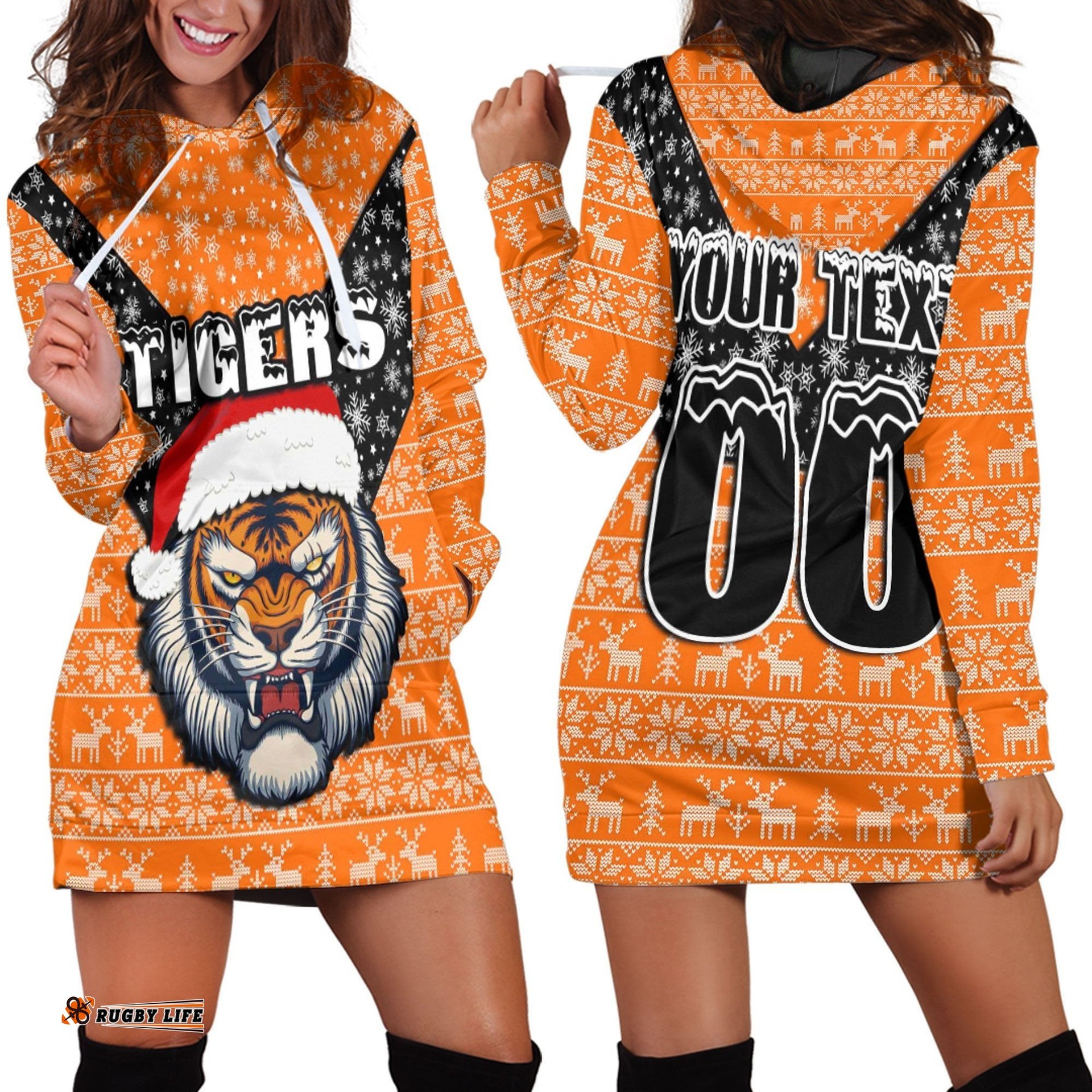 Custom Vibe Hoodie Clothing Wests Tigers Aboriginal Tattoo Hoodie Dress