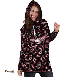 New Zealand Hoodie Dress Maori Graphic Tee patterns Red