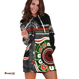 Panthers Anzac Day Hoodie Dress Aboriginal Lest We Forget Ver.01