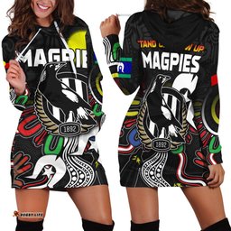 Magpies NAIDOC Week Hoodie Dress Collingwood Football Aboriginal