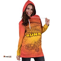 Gold Coast Hoodie Dress Suns Simple Indigenous