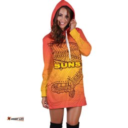 Gold Coast Hoodie Dress Suns Simple Indigenous