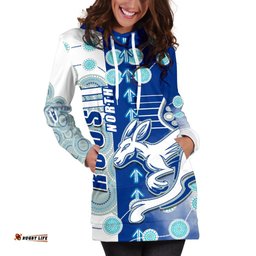 Melbourne Kangaroos Women Hoodie Dress Indigenous North Roos