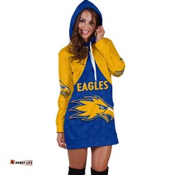 Eagles Hoodie Dress West Coast For Women Royal Blue