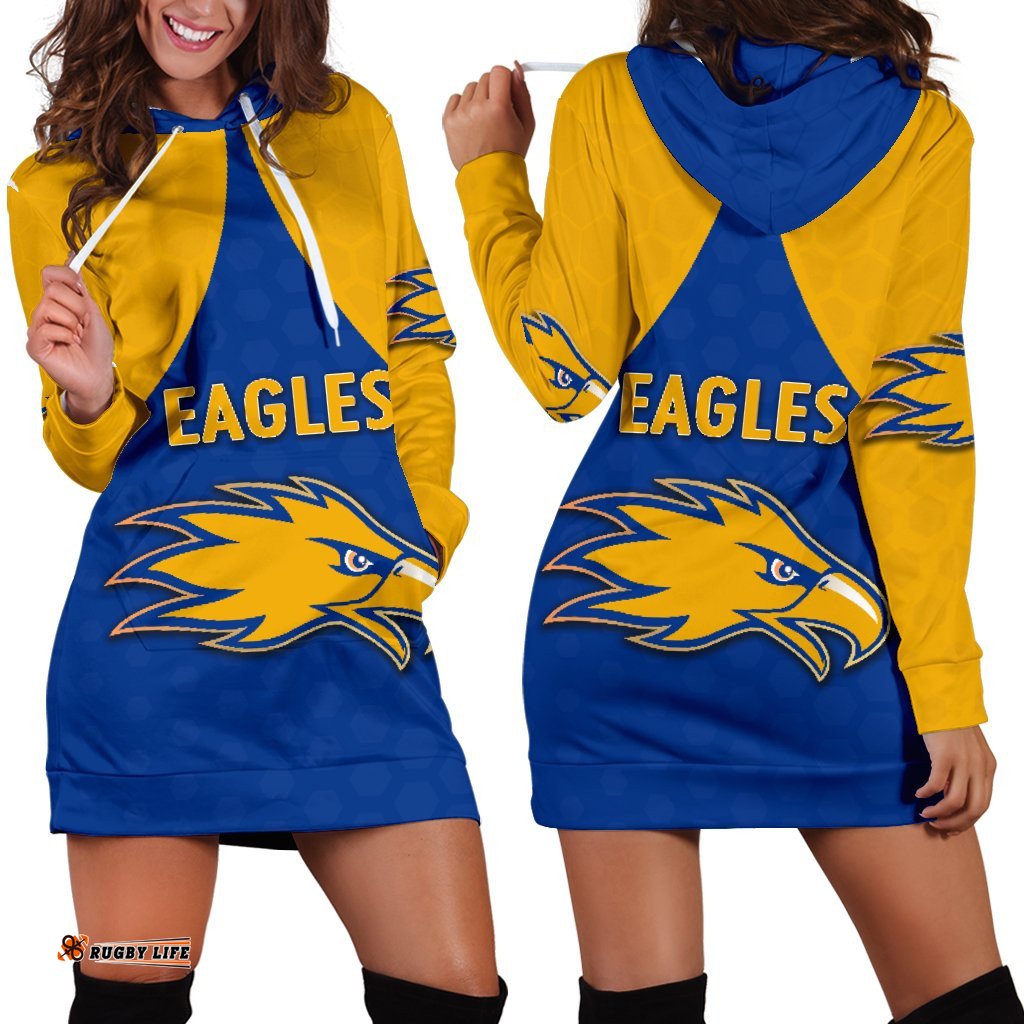 Eagles Hoodie Dress West Coast For Women Royal Blue