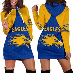 Eagles Hoodie Dress West Coast For Women Royal Blue