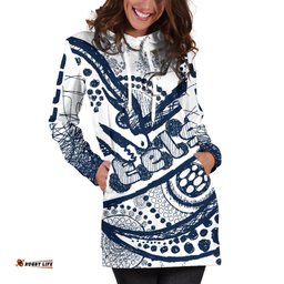 Eels Rugby Women's Hoodie Dress Line Art Special Version 04