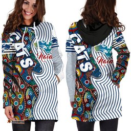 Geelong Naidoc Week Women's Hoodie Dress Cats Indigenous Version Special