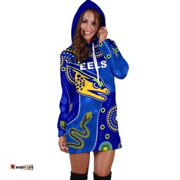 Eels Indigenous Women Hoodie Dress Competitive 07