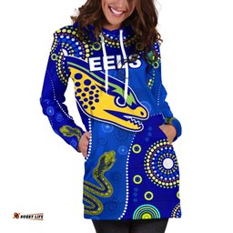 Eels Indigenous Women Hoodie Dress Competitive 01