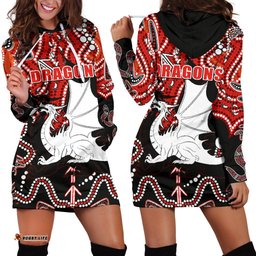 Dragons Women Hoodie Dress St. George Indigenous Limited