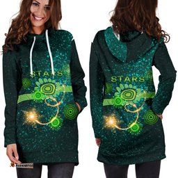 Melbourne Women's Hoodie Dress Stars Indigenous