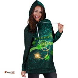 Melbourne Women's Hoodie Dress Stars Indigenous