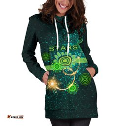 Melbourne Women's Hoodie Dress Stars Indigenous