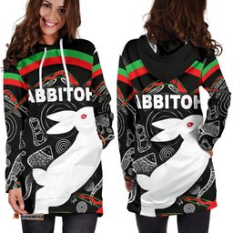 Rabbitohs Women Hoodie Dress Indigenous Mystery Vibes