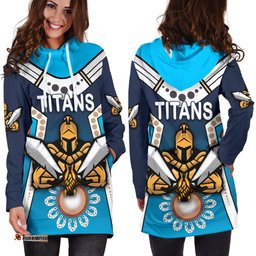 Gold Coast Women's Hoodie Dress Titans Gladiator Simple Indigenous