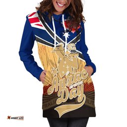 Hoodie Dress- Anzac Lest We Forget