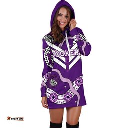 Dockers Women Hoodie Dress Indigenous Fremantle Freo