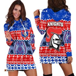 Knights Aboriginal Rugby Novocastrians Christmas Hoodie Dress