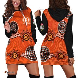 Perth Scorchers Cricket Dots Hoodie Dress