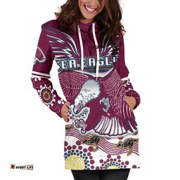 Sea Eagles Women Hoodie Dress Special Indigenous