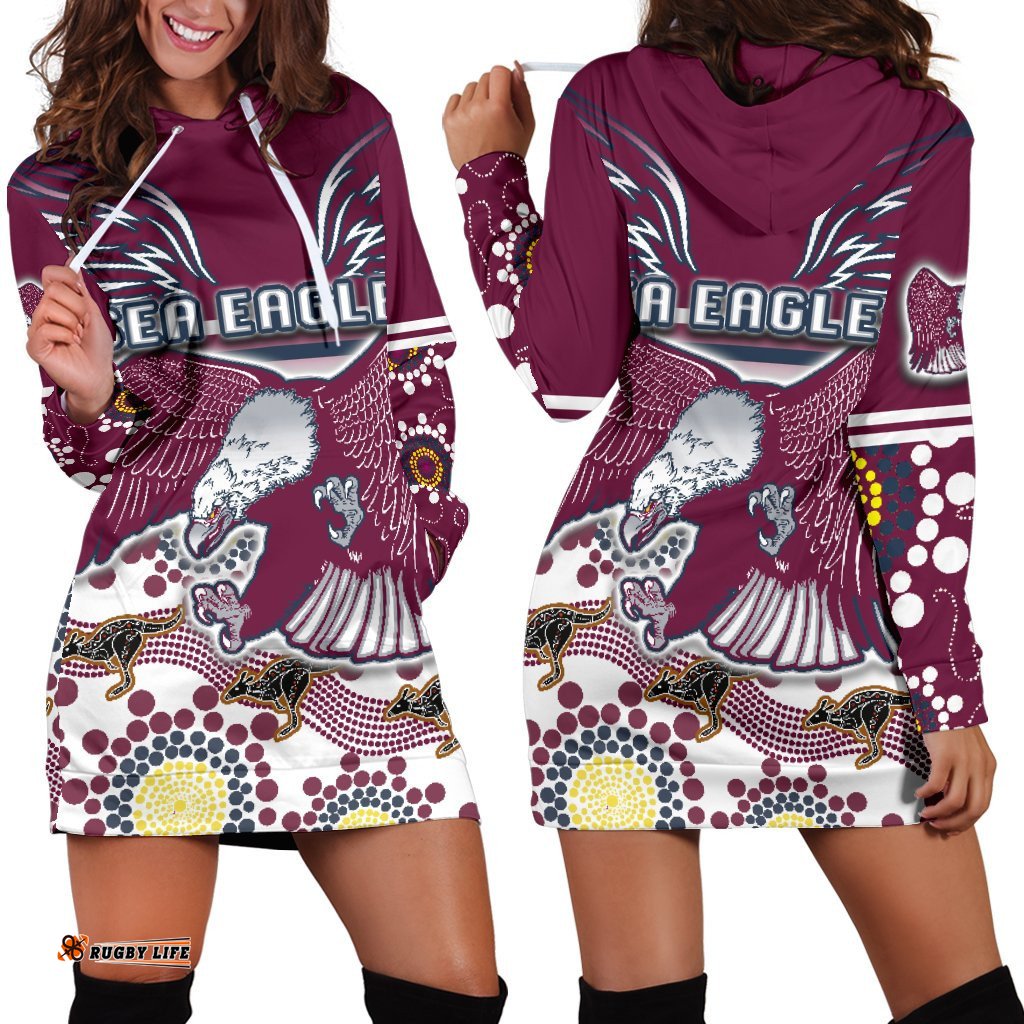 Sea Eagles Women Hoodie Dress Special Indigenous